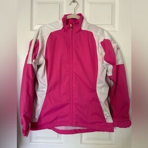 Under armour golf woman pink jacket small